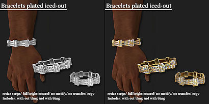 Bracelet Plated Iced-out